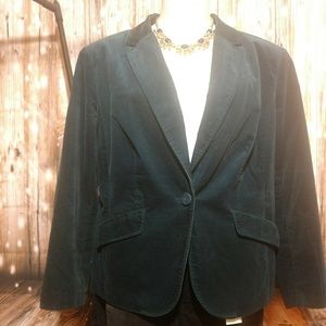 20W Teal Talbot's Velvet Blazer